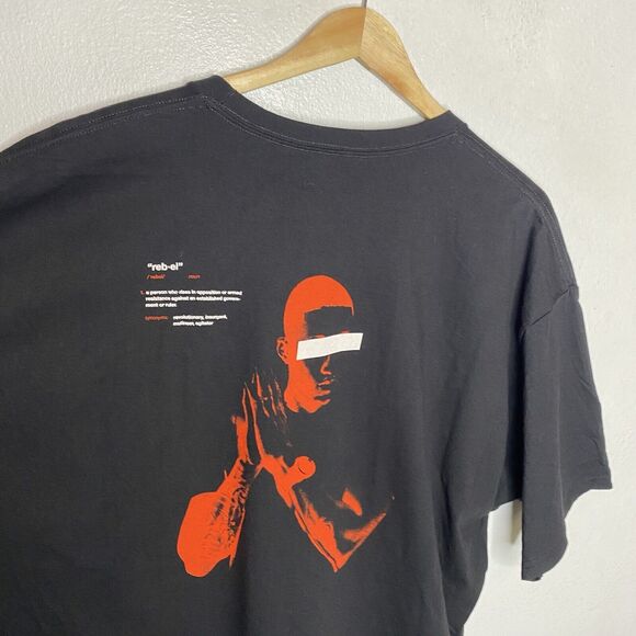 Champion Rebel Definition Black T-Shirt Tee Shirt 100% Cotton Mens 2XL - Picture 8 of 12